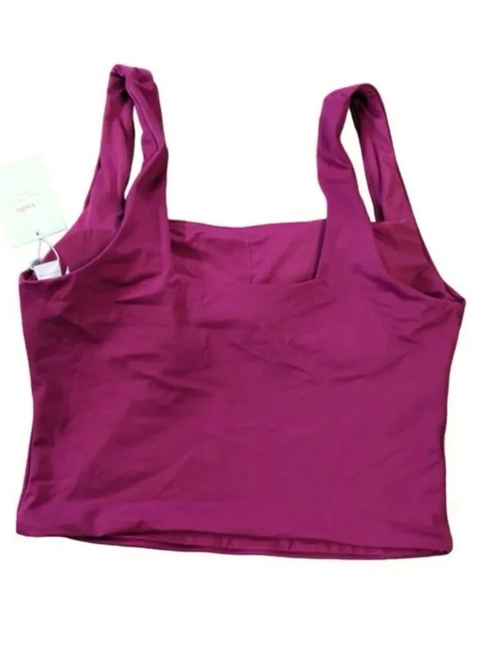 Andie The Siren Tank Plum XS Square Neck Tankini Swim Top Shelf Bra NWT